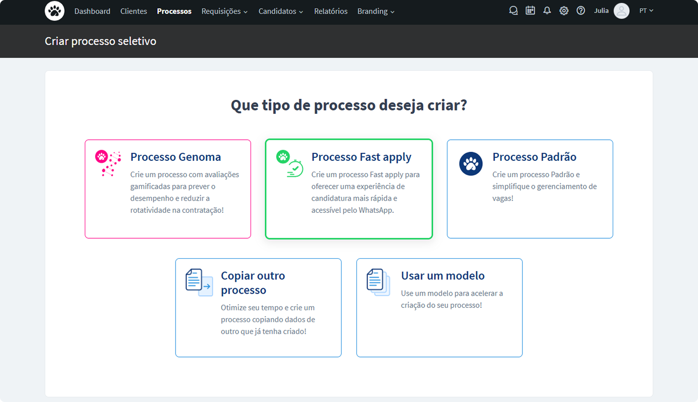 Selecione a opção Processo Fast apply..png